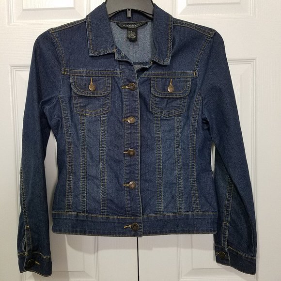 Baccini Jackets & Blazers - Baccini Blue Jean Long Sleeve Jacket Size M